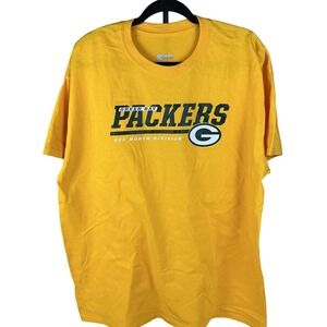 Green Bay Packers NFL Team Apparel Men's XL Yellow T-Shirt NWOT